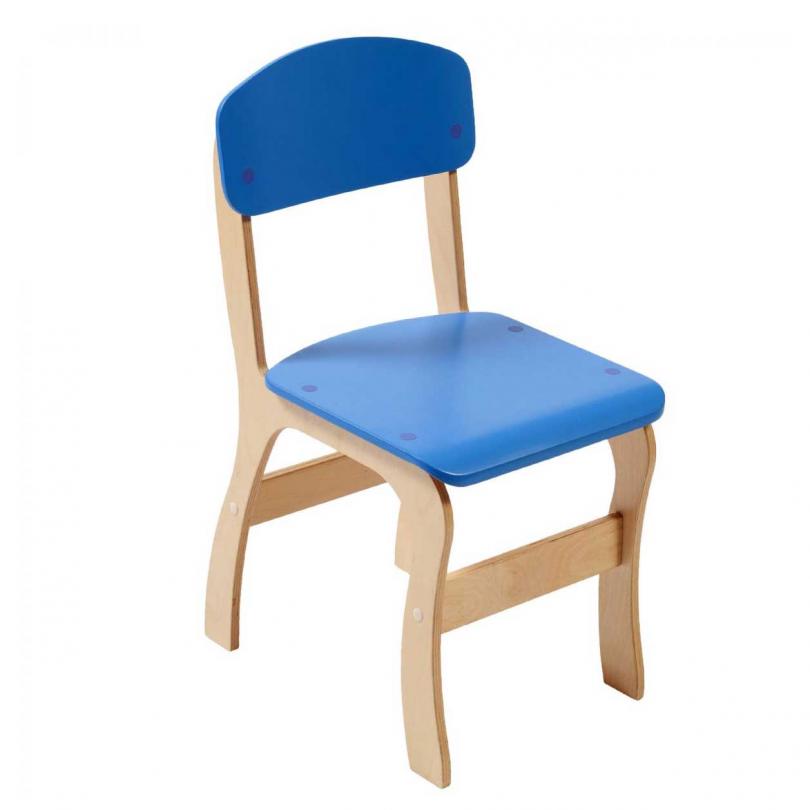 Стілець дитячий фанерний спинка та сидіння фарбовані 010-000647 (ГАМАЮНГРУП)